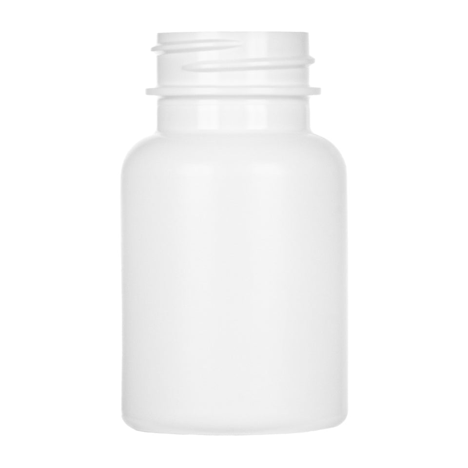 75 cc Round Packer HDPE Bottles - White - Plastic Bottle | General Bottle Supply