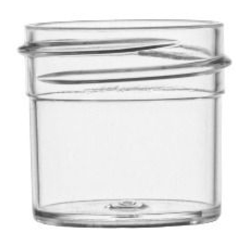 0.25 oz Single Wall Jar PS - Clear - Plastic Jar | General Bottle Supply