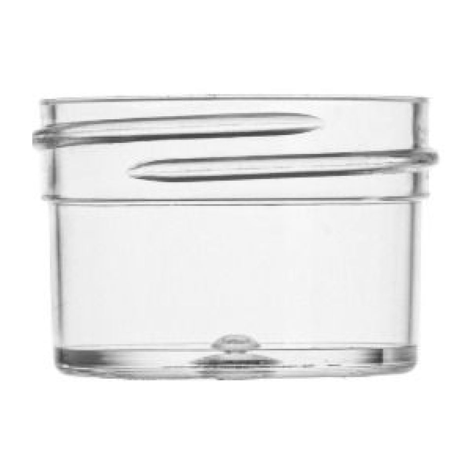 0.5 oz Single Wall Jar PS - Clear (43/400) - Plastic Jar | General Bottle Supply