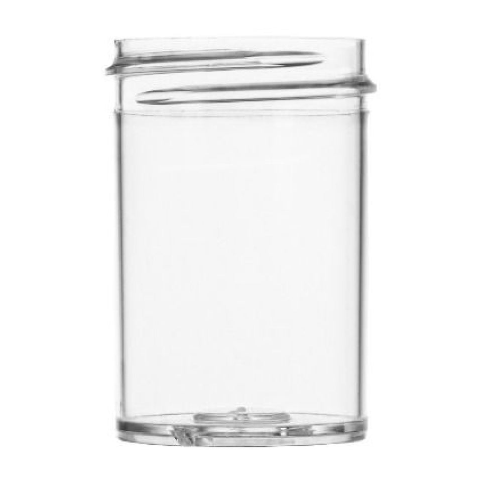 1 oz Single Wall Jar PS - Clear (38/400) - Plastic Jar | General Bottle Supply