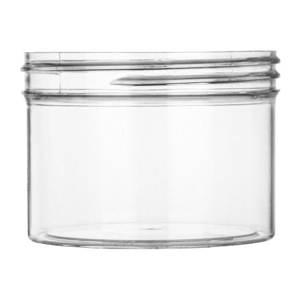8 oz Single Wall Jar PS - Clear (89/400) - Plastic Jar | General Bottle Supply