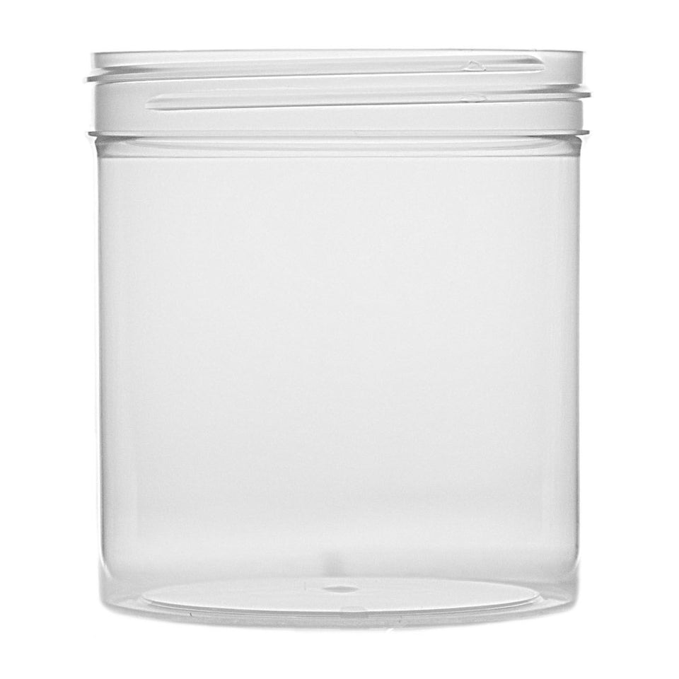 16 oz Single Wall Polypropylene - Natural - Plastic Jar | General Bottle Supply