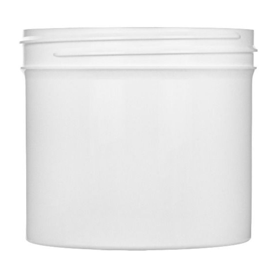 12 oz Single Wall Polypropylene - White - Plastic Jar | General Bottle Supply