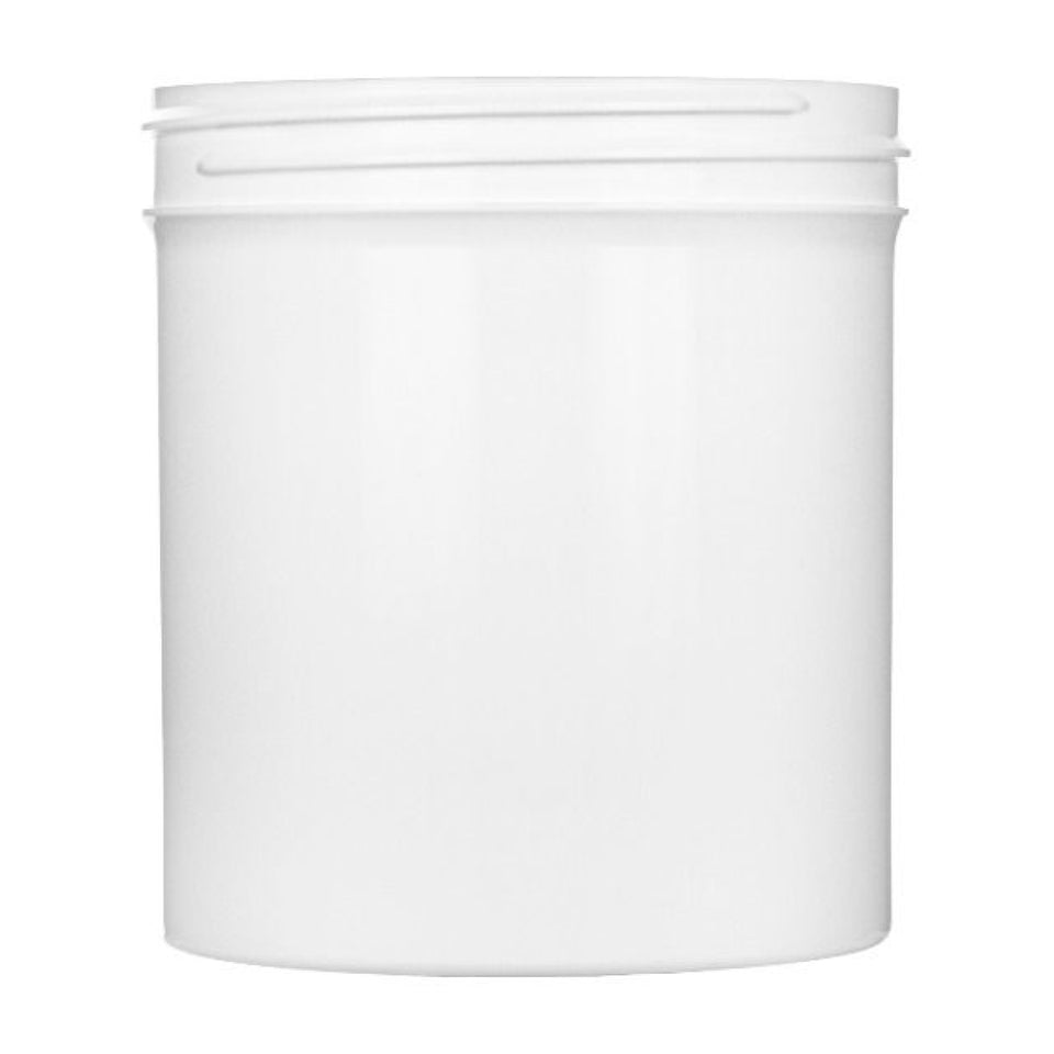 16 oz Single Wall Polypropylene - White - Plastic Jar | General Bottle Supply