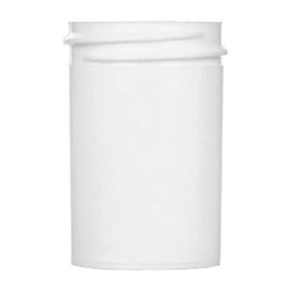 1 oz Single Wall Polypropylene - White (38/400) - Plastic Jar | General Bottle Supply