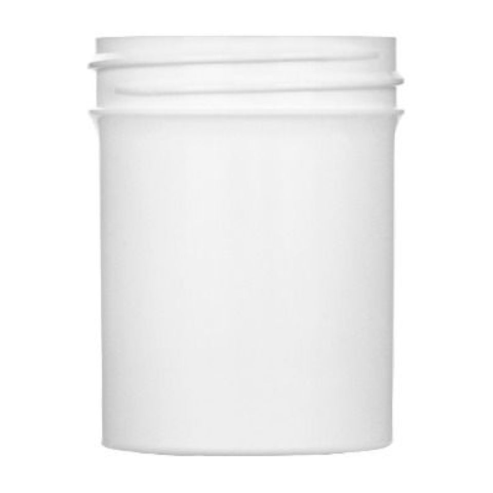 2 oz Single Wall Polypropylene - White (48/400) - Plastic Jar | General Bottle Supply