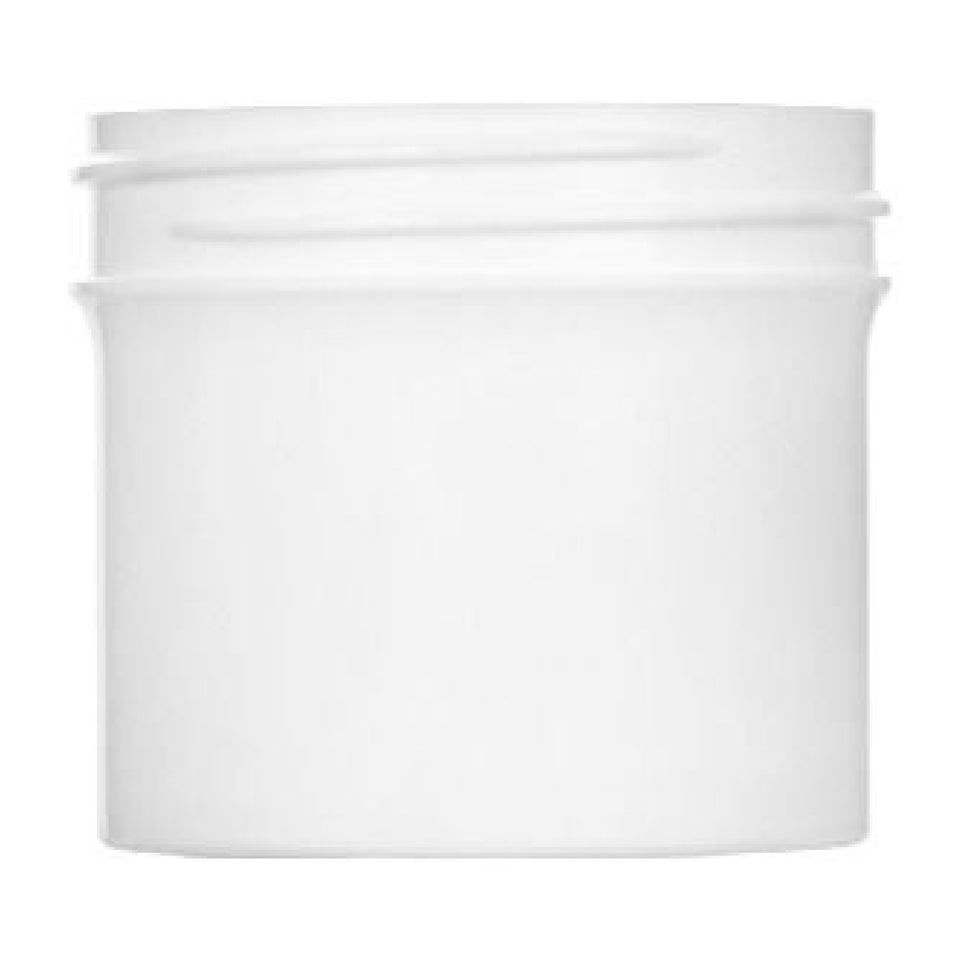 2 oz Single Wall Polypropylene - White (53/400) - Plastic Jar | General Bottle Supply
