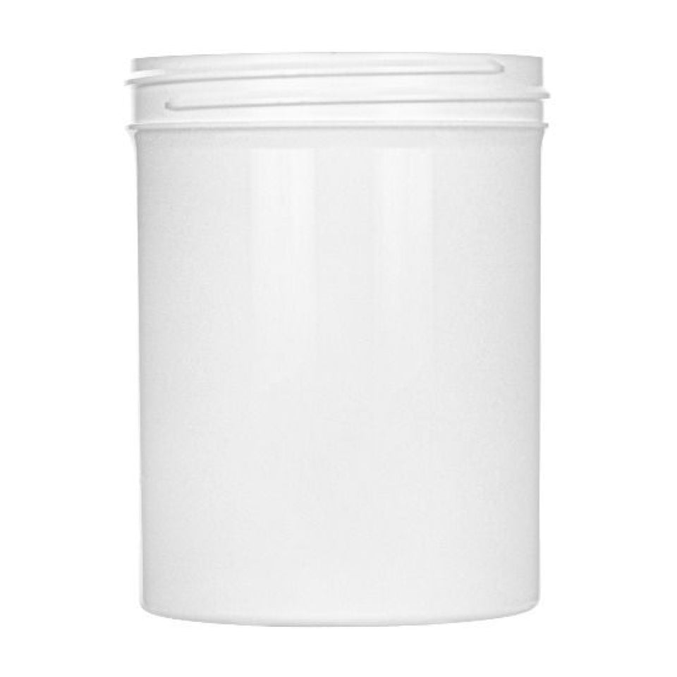 8 oz Single Wall Polypropylene - White (70/400) - Plastic Jar | General Bottle Supply