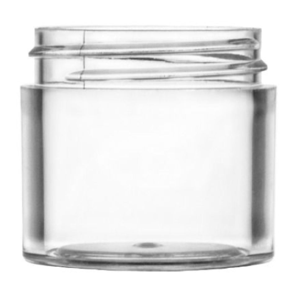 1 oz Thick Wall Plastic Jar Polystyrene - Clear - Plastic Jar | General Bottle Supply
