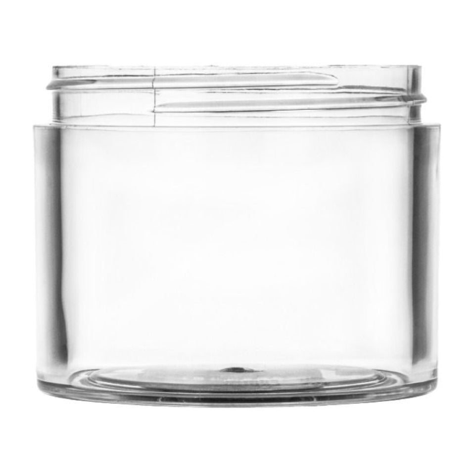 4 oz Thick Wall Plastic Jar Polystyrene - Clear - Plastic Jar | General Bottle Supply