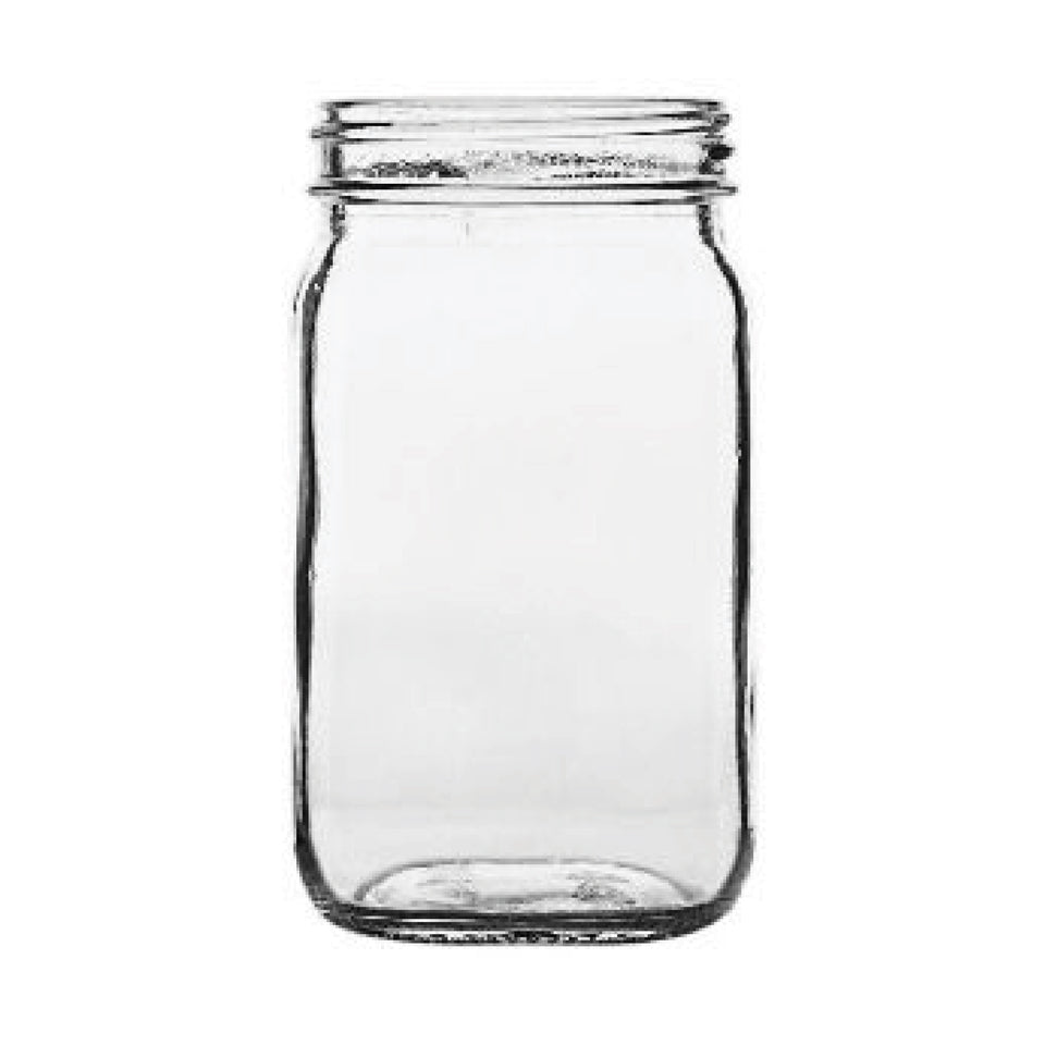 8 oz Universal Glass Jar - Flint - Glass Jar | General Bottle Supply
