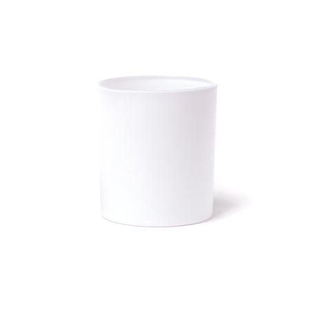 10oz Glass Candle Jar - Matte White - Glass Jar | General Bottle Supply
