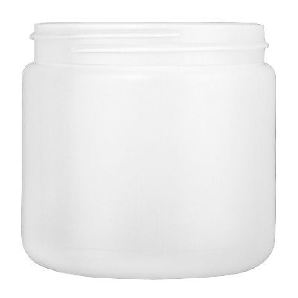 16 oz Wide Mouth HDPE Jars - Natural - Plastic Jar | General Bottle Supply
