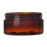 8 oz Wide Mouth PET Jars - Amber (Low Profile) - Plastic Jar | General Bottle