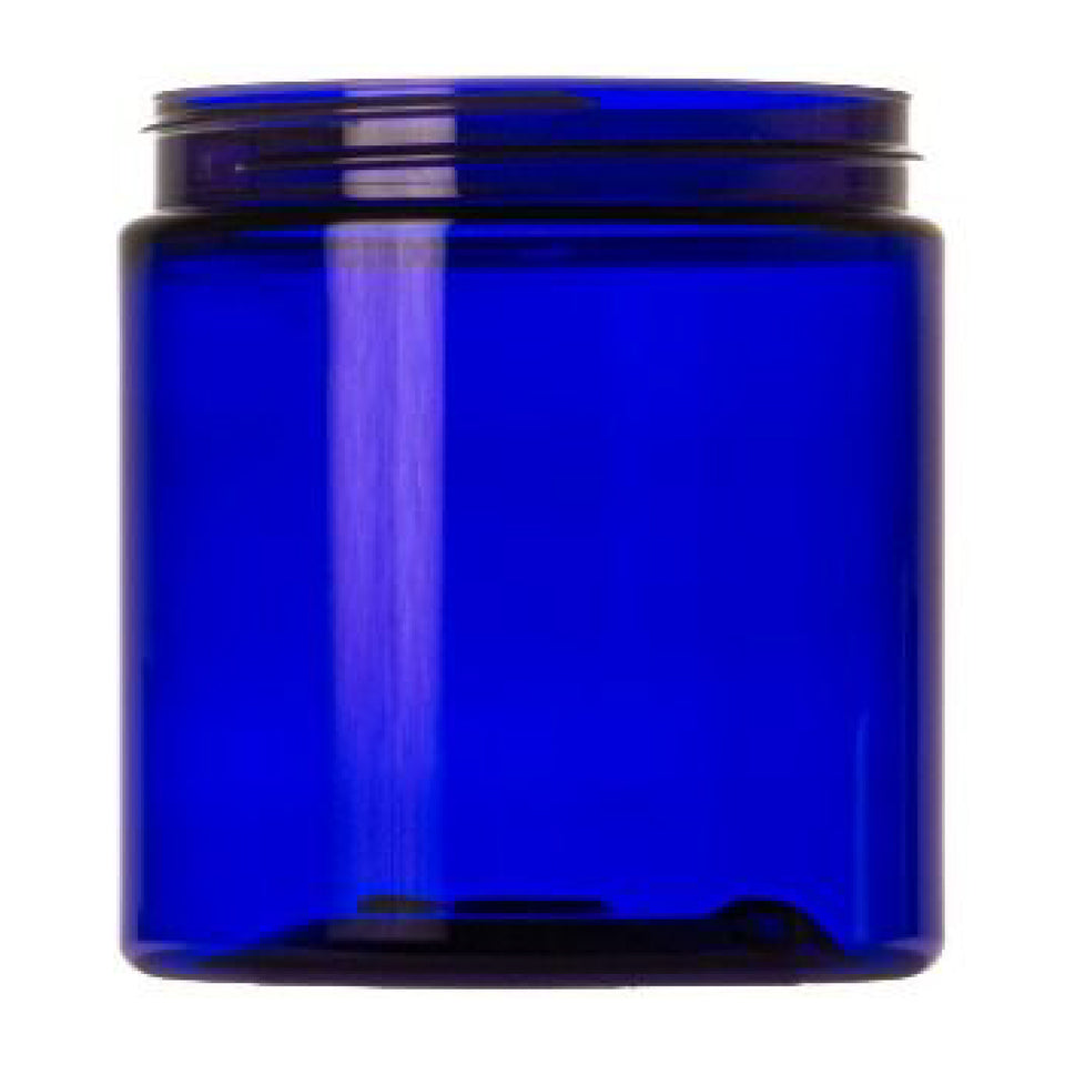 4 oz Wide Mouth PET Jars - Blue - Plastic Jar | General Bottle Supply