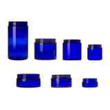 4 oz Wide Mouth PET Jars - Blue - Plastic Jar | General Bottle Supply