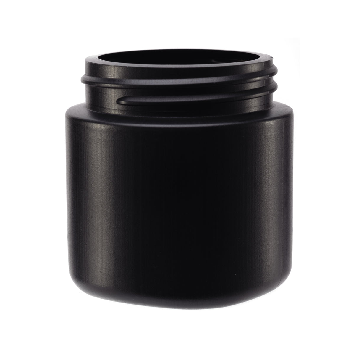 4oz Extra-Wide HDPE Jar (53/450) - Matte Black - Plastic Jar | General Bottle Supply