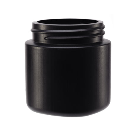 4oz Extra-Wide HDPE Jar (53/450) - Matte Black - Plastic Jar | General Bottle Supply