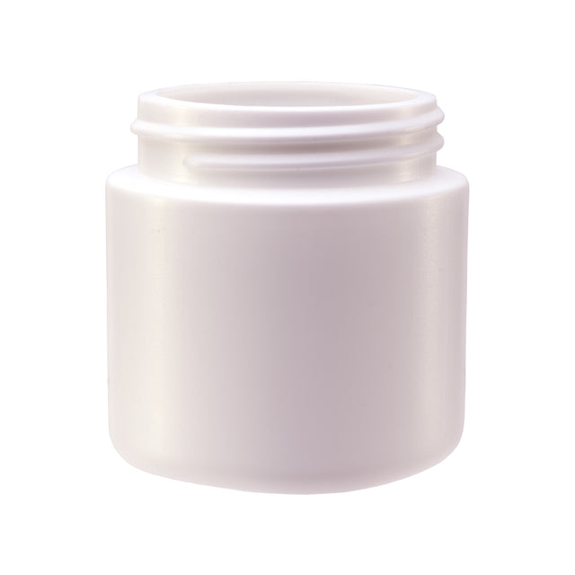 4oz Extra-Wide HDPE Jar (53/450) - Matte White - Plastic Jar | General Bottle Supply