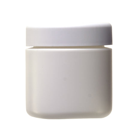 4oz Extra-Wide HDPE Jar (53/450) - Matte White - Plastic Jar | General Bottle Supply