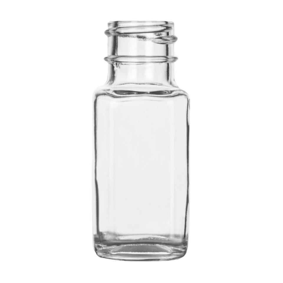 0.5 oz French Square Bottle - Glass Bottle | General Bottle Supply