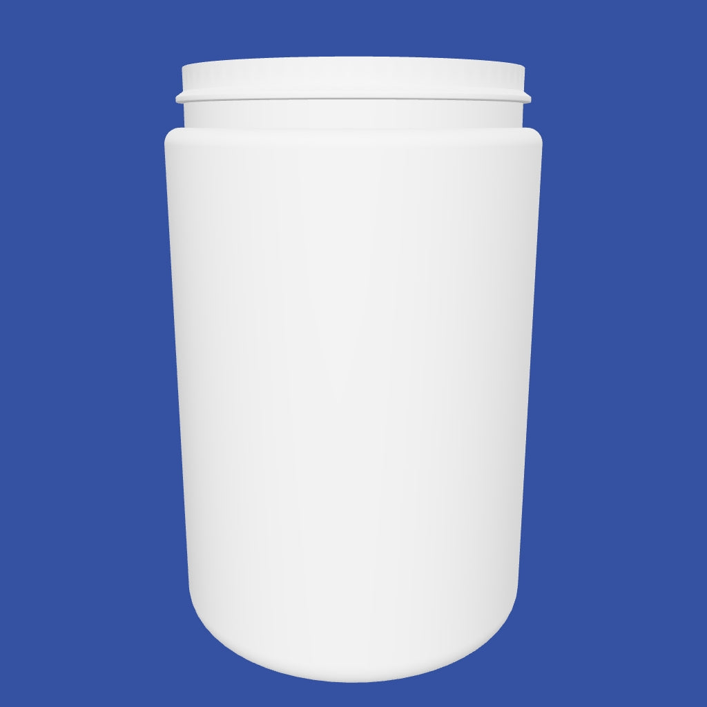 25 oz Wide Mouth HDPE Jars - White