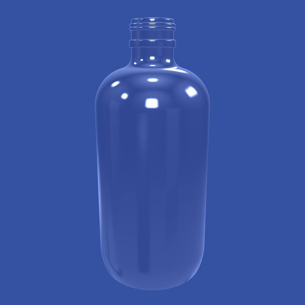 8 oz Boston Round Bottle - Flint