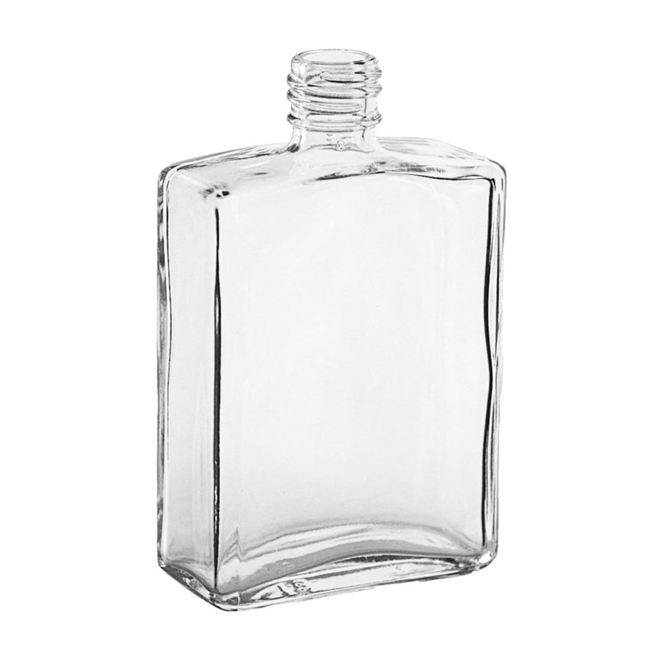 0.5 oz Rectangular Phoenix Cosmetic Container - Glass Bottle | General Bottle Supply