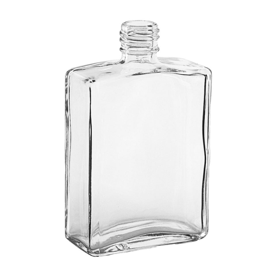 1 oz Rectangular Phoenix Cosmetic Container - Glass Bottle | General Bottle Supply