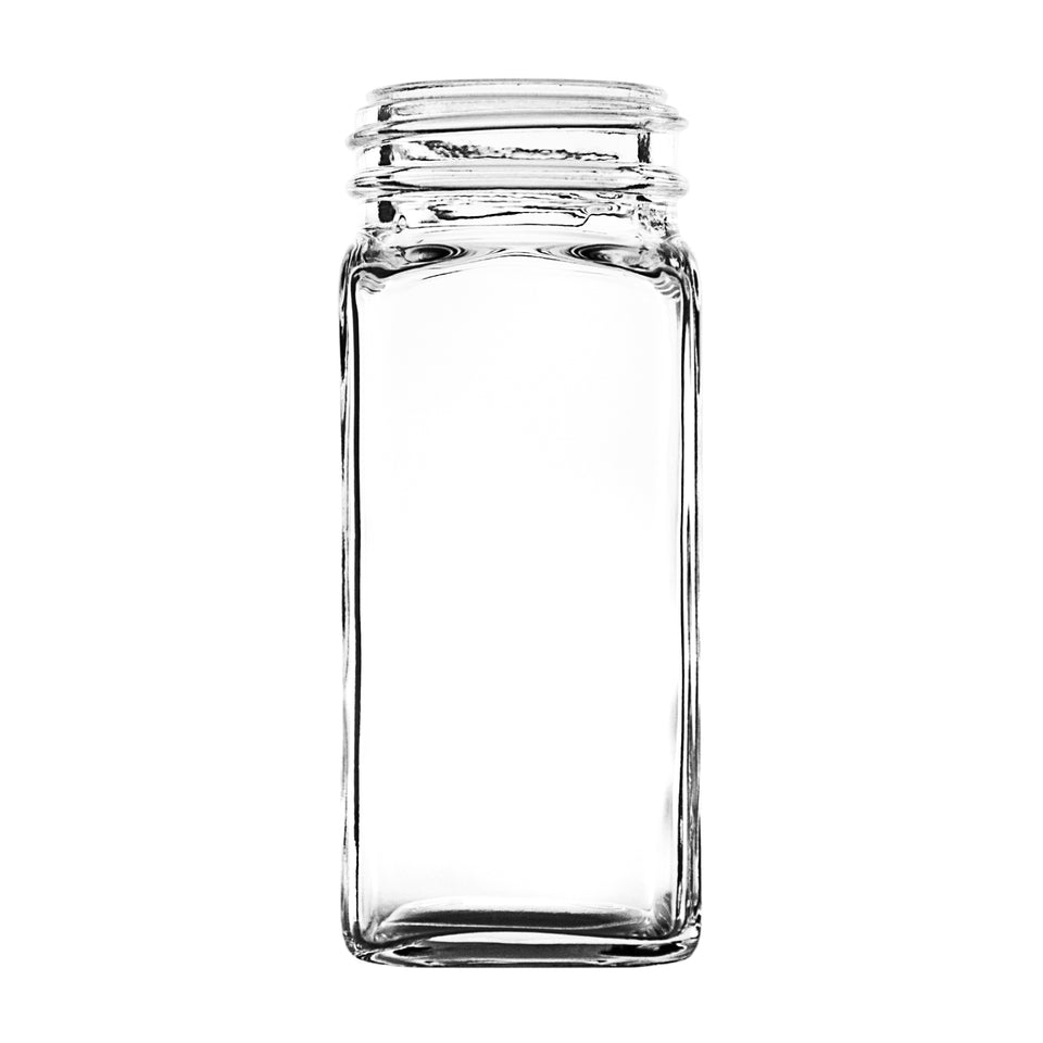 4 oz Square Spice Jar - Glass Jar | General Bottle Supply