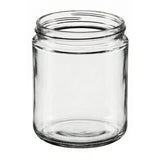 16 oz Straight Sided Glass Jars - Flint - Glass Jar | General Bottle Supply