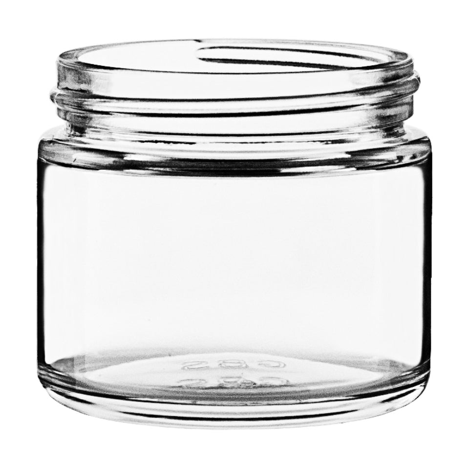 2 oz Straight Sided Glass Jars - Flint - Glass Jar | General Bottle Supply
