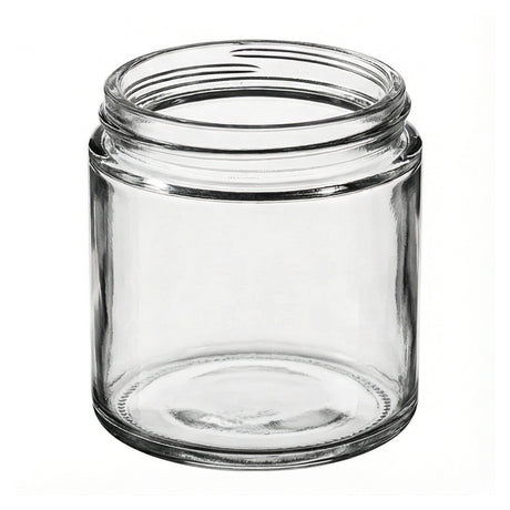 4 oz Straight Sided Glass Jars - Flint - Glass Jar | General Bottle Supply