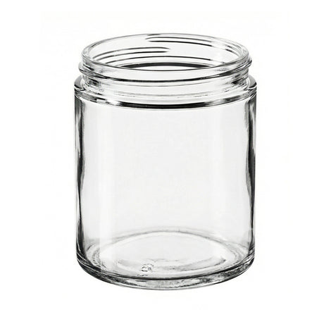 6 oz Straight Sided Glass Jars - Flint - Glass Jar | General Bottle Supply