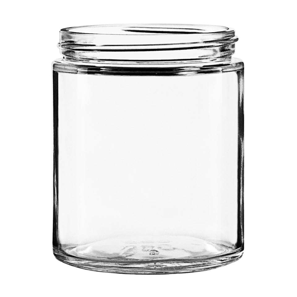 6 oz Straight Sided Glass Jars - Flint - Glass Jar | General Bottle Supply